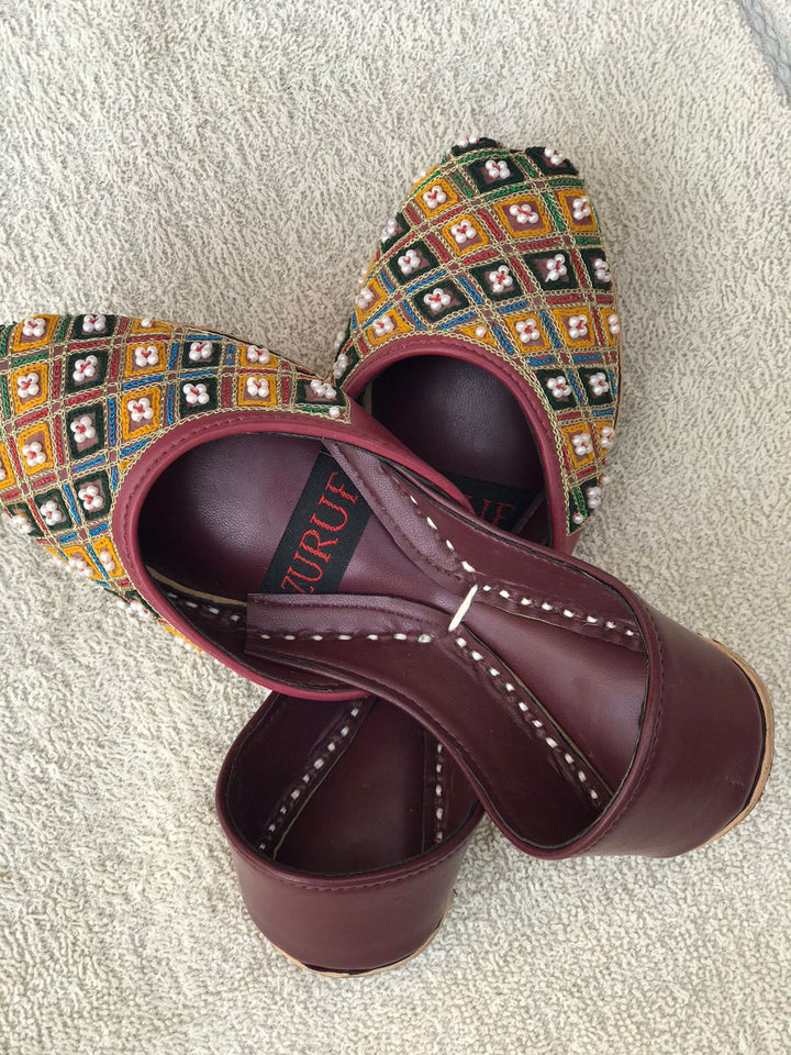 Signature Handmade Leather Khussa – Grace & Comfort Combined