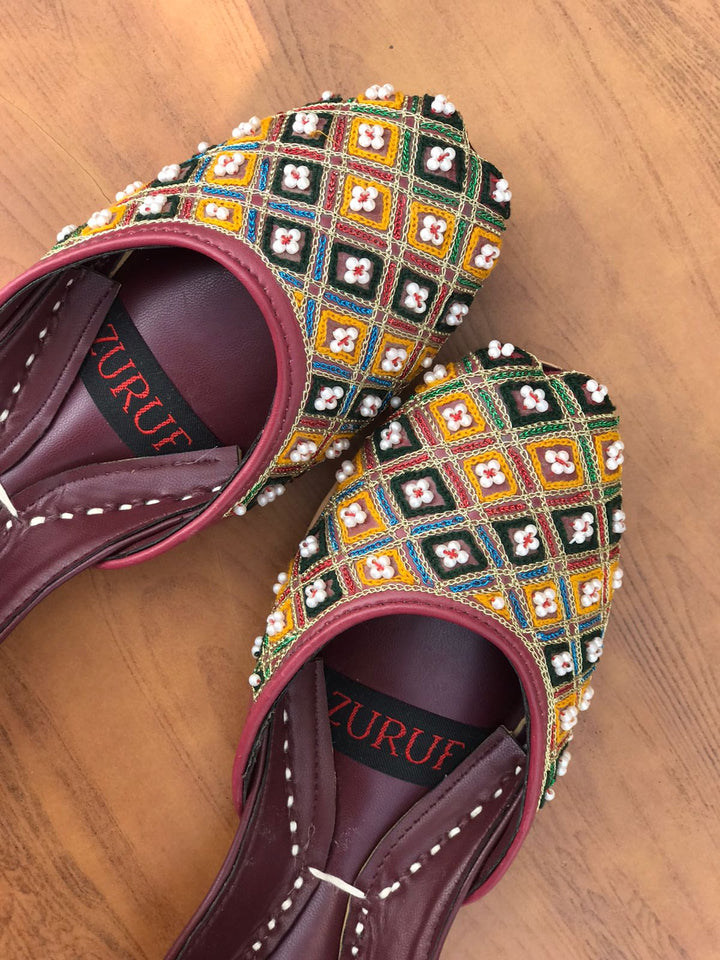 Signature Handmade Leather Khussa – Grace & Comfort Combined