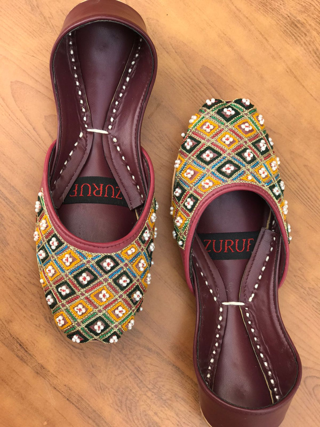 Signature Handmade Leather Khussa – Grace & Comfort Combined