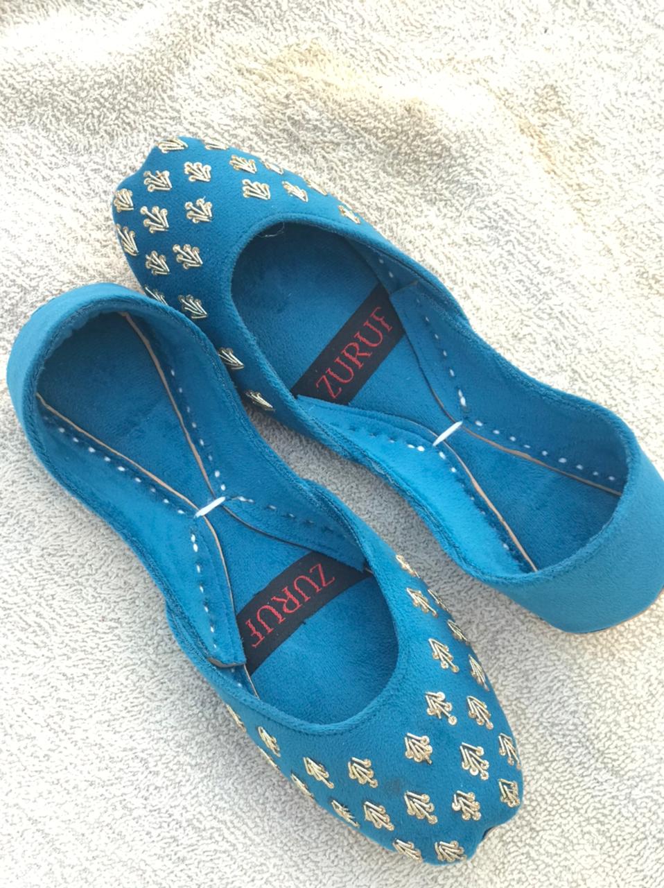 Luxury Pure Leather Handmade Khussa for Women